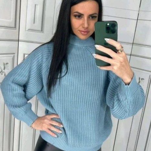 Свитер Lora (one size) LR750 l.blue (зима) Lora LR750 l.blue