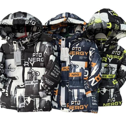 Куртка Farbique (120-160) F339 black-yellow (зима) Farbique F339 black-yellow