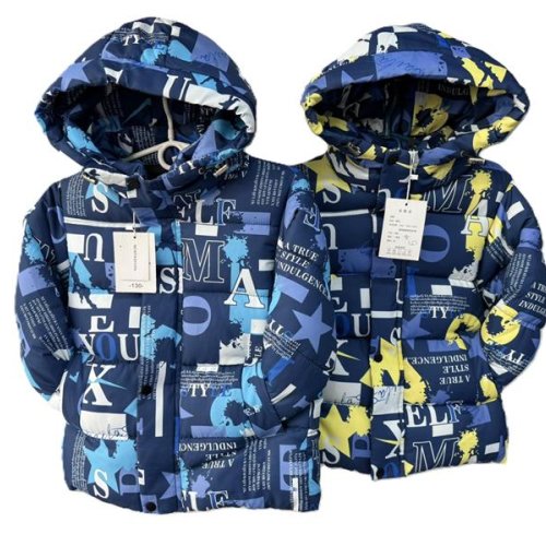 Куртка Farbique (120-160) F343 blue-yellow (зима) Farbique F343 blue-yellow