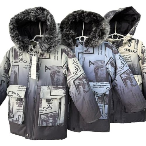 Куртка Farbique (8-16) F354 grey (зима) Farbique F354 grey