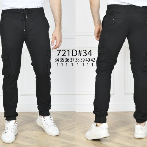 Джинсы God Baron (34-42) 721D  black (деми) God Baron 721D  black