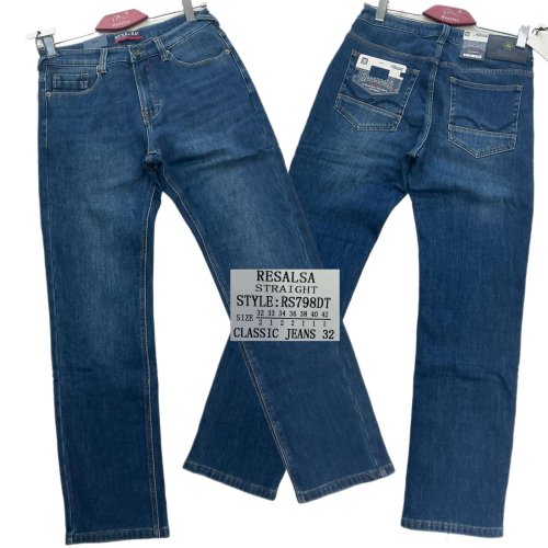 Джинсы God Baron (32-42) RS798DT blue (зима) God Baron RS798DT blue