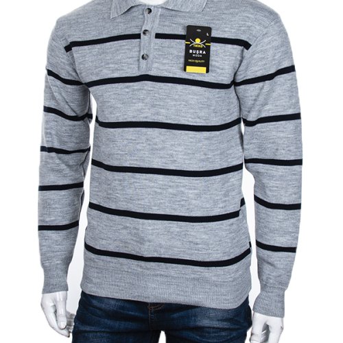 Свитер Abdo (M-2XL) Гудзик 4 grey (зима) Abdo Гудзик 4 grey