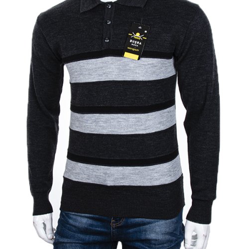 Свитер Abdo (M-2XL) Гудзик 7 d.grey (зима) Abdo Гудзик 7 d.grey