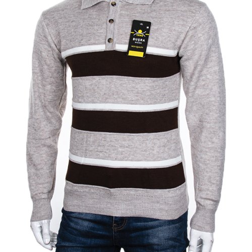 Свитер Abdo (M-2XL) Гудзик 9 beige (зима) Abdo Гудзик 9 beige