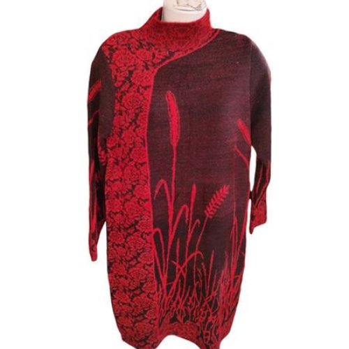 Платье Elena&Vika (48-52) EV2 red (зима) Elena&Vika EV2 red