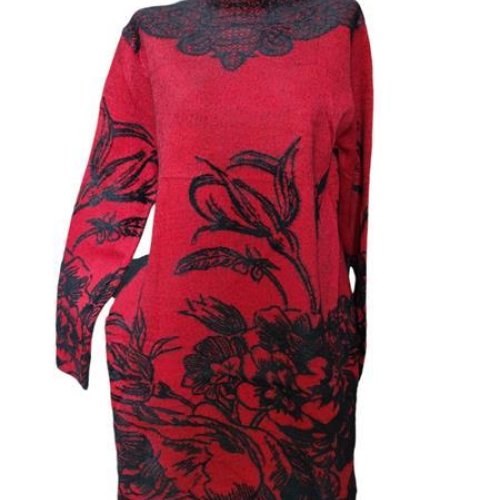 Платье Elena&Vika (48-52) EV6 red (зима) Elena&Vika EV6 red