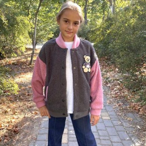 Кофта LiMa kids (128-152) 2548 grey-pink (зима) LiMa kids 2548 grey-pink