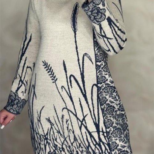 Платье LeVisha (46-50) 26286 beige (зима) LeVisha 26286 beige