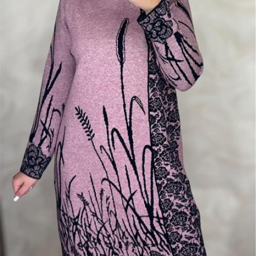 Платье LeVisha (46-50) 26286 lilac (зима) LeVisha 26286 lilac