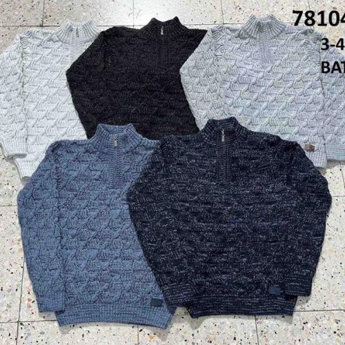 Свитер Sabihina (3XL-5XL) 78104-2 navy (зима) Sabihina 78104-2 navy