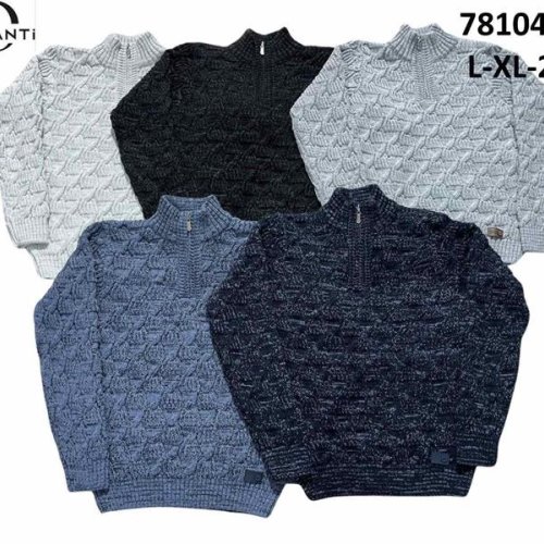 Свитер Sabihina (L-2XL) 78104-3 navy (зима) Sabihina 78104-3 navy