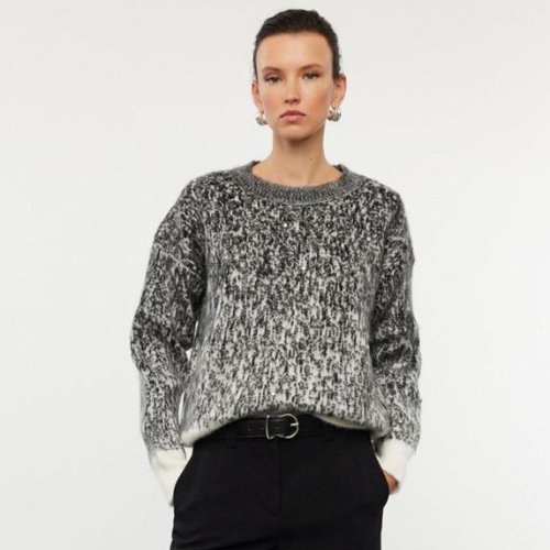 Свитер Lora (one size) LR794 grey (зима) Lora LR794 grey