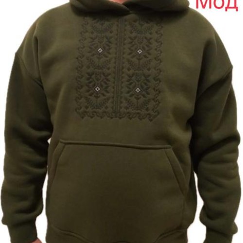 Худи Надийка (48-54) ND307-256 khaki (зима) Надийка ND307-256 khaki