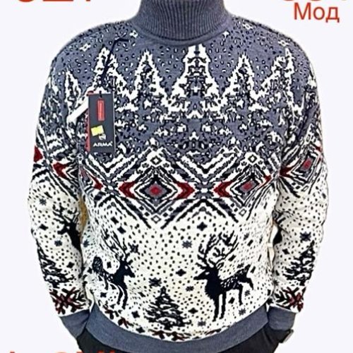Свитер Надийка (L-2XL) ND336-581 l.blue (зима) Надийка ND336-581 l.blue