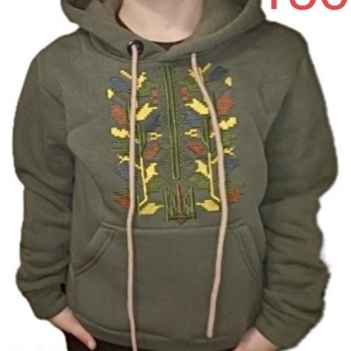 Худи Надийка (140-176) ND367-156 khaki (зима) Надийка ND367-156 khaki