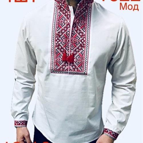 Вышиванка Надийка (13-16) ND370-1622 white (деми) Надийка ND370-1622 white