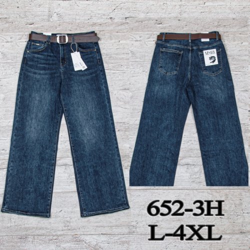 Джинсы UNO2 (L-4XL) 652-3H (деми) UNO2 652-3H