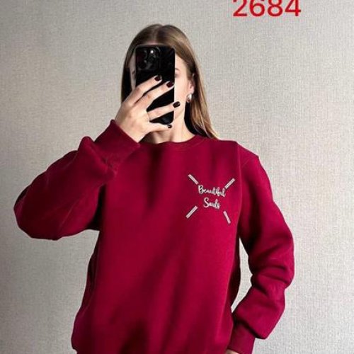 Свитер FSN (46-52) 2684 wine (зима) FSN 2684 wine