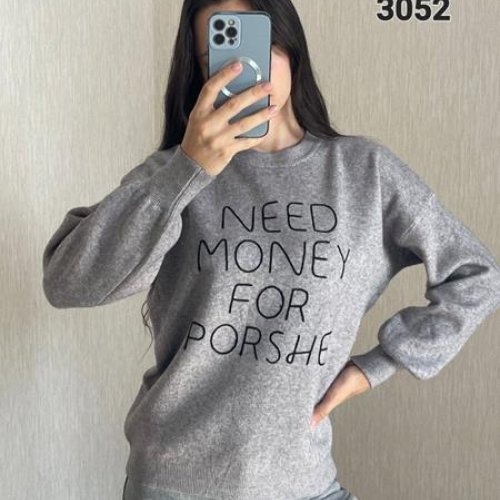 Свитер FSN (46-50) 3052 grey (зима) FSN 3052 grey