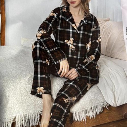 Пижама Disneyopt (M-XL) 8312 brown (зима) Disneyopt 8312 brown