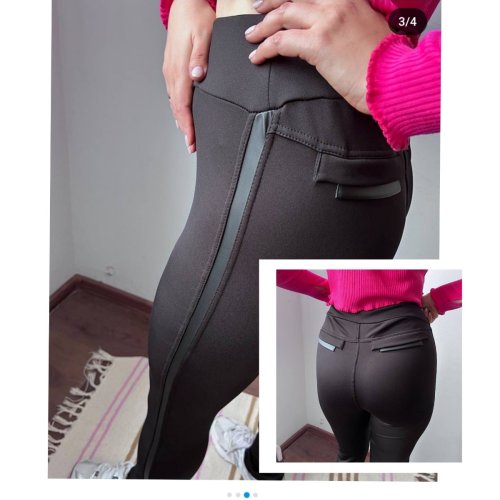 Лосины Sport style (S-XL) 7146 black (зима) Sport style 7146 black