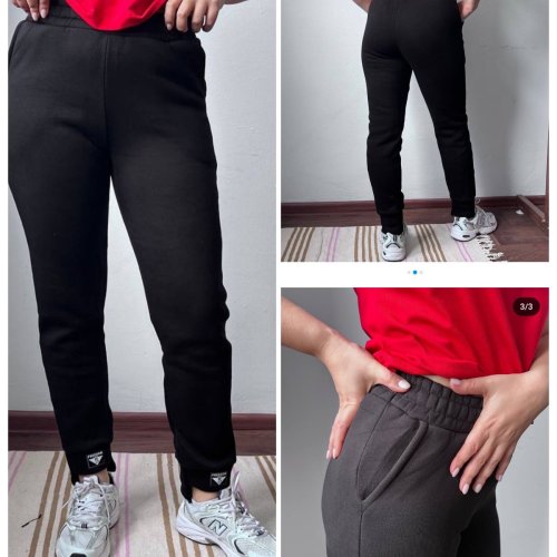 Штаны спорт Sport style (XL-4XL) 80022 black (зима) Sport style 80022 black