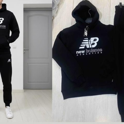 Костюм спорт Annet (M-2XL) AZ0180 black (зима) Annet AZ0180 black