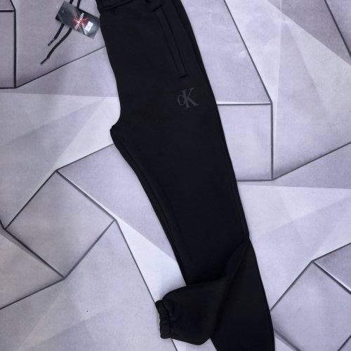 Штаны спорт Rassul (S-2XL) 66032 black (зима) Rassul 66032 black