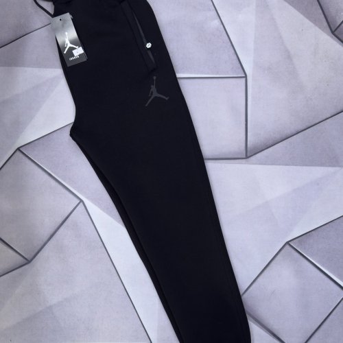 Штаны спорт Rassul (S-2XL) 66036 black (зима) Rassul 66036 black