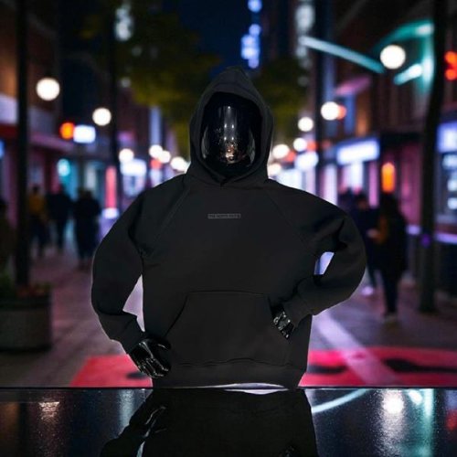 Худи Newe Esto (M-2XL) NE79 black (зима) Newe Esto NE79 black