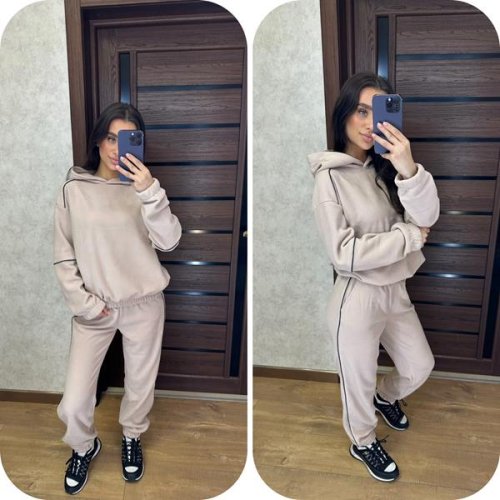 Костюм спорт Valentina (42-48) 092 beige (зима) Valentina 092 beige