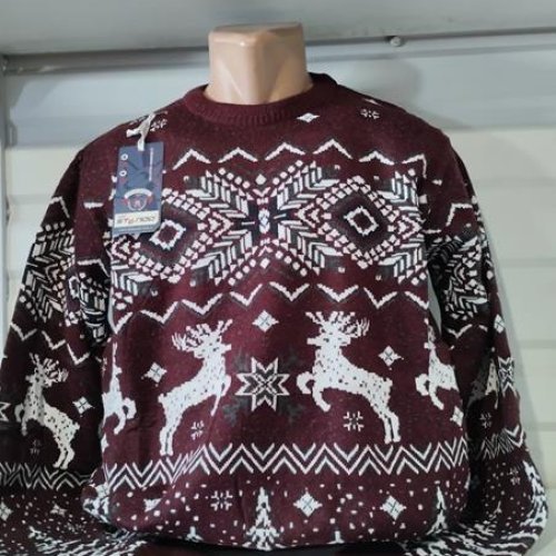 Свитер Panda (3XL-5XL) 1445 wine (зима) Panda 1445 wine