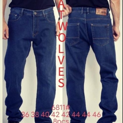 Джинсы Lili (36-46) 6811 blue (зима) Lili 6811 blue