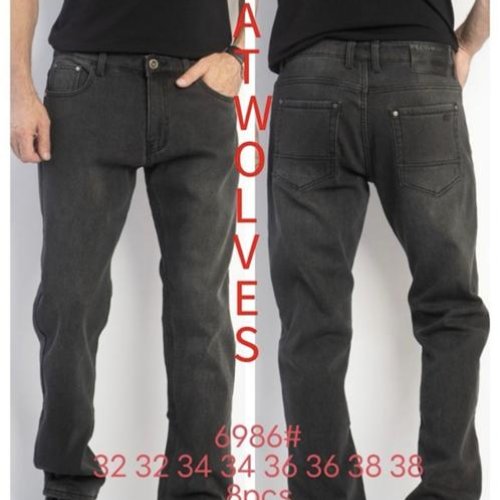 Джинсы Lili (32-38) 6986 black (зима) Lili 6986 black