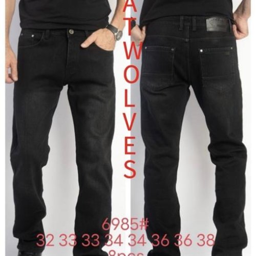 Джинсы Lili (32-38) 6985 black (зима) Lili 6985 black