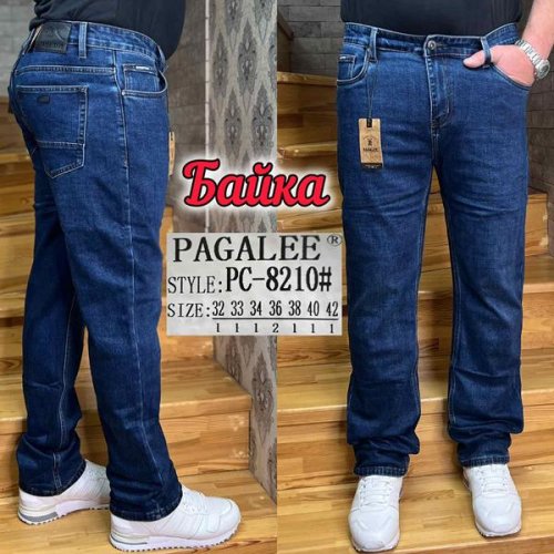Джинсы Pagalee (32-42) PC8210 blue (зима) Pagalee PC8210 blue