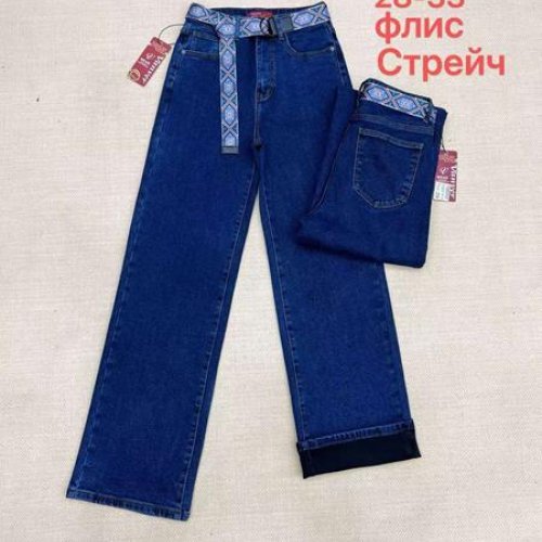 Джинсы Vanver (28-33) B8319 blue (зима) Vanver B8319 blue