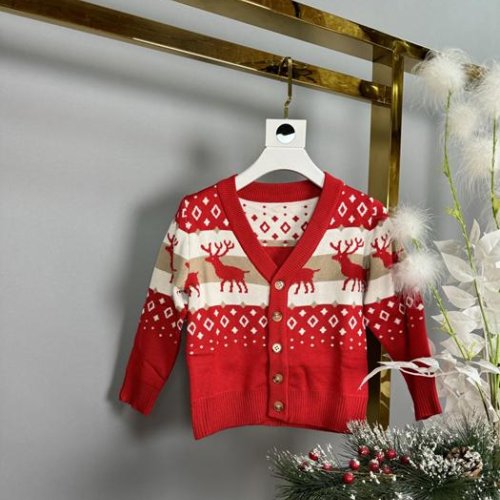 Кофта Delfinka (98-122) 3123 red (зима) Delfinka 3123 red