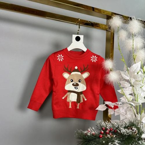 Свитер Delfinka (98-122) 3218 red (зима) Delfinka 3218 red