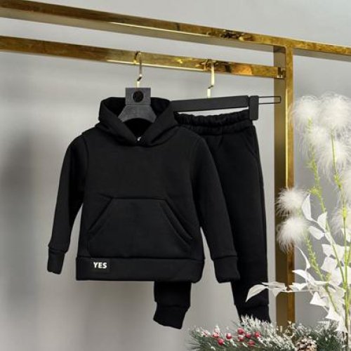 Костюм спорт Delfinka (120-160) 433-1 black (зима) Delfinka 433-1 black