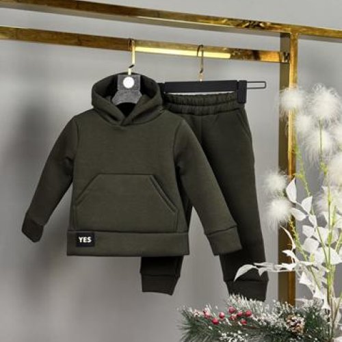 Костюм спорт Delfinka (110-150) 433-1 khaki (зима) Delfinka 433-1 khaki