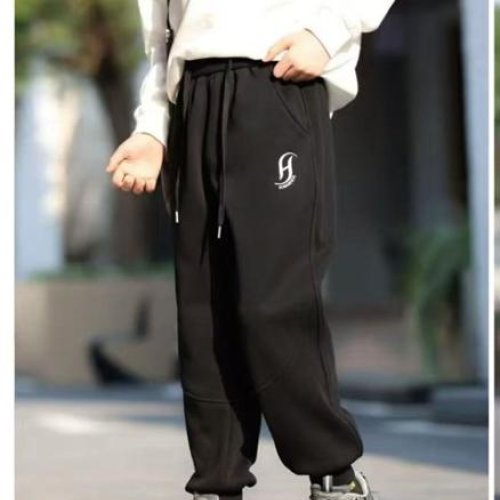 Штаны спорт Delfinka (116-140) 81180 black (зима) Delfinka 81180 black