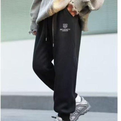 Штаны спорт Delfinka (116-140) 88160 black (зима) Delfinka 88160 black