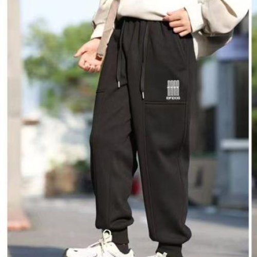 Штаны спорт Delfinka (116-140) 88220 black (зима) Delfinka 88220 black