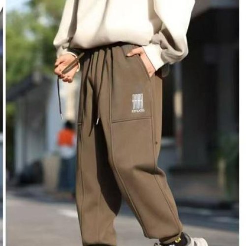 Штаны спорт Delfinka (116-140) 88220 brown (зима) Delfinka 88220 brown