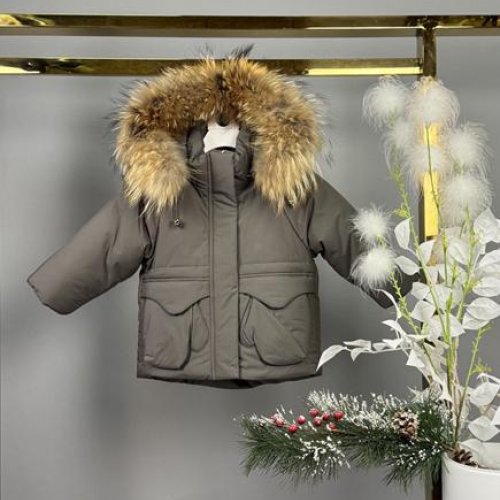 Куртка Delfinka (80-104) 9609 khaki (зима) Delfinka 9609 khaki