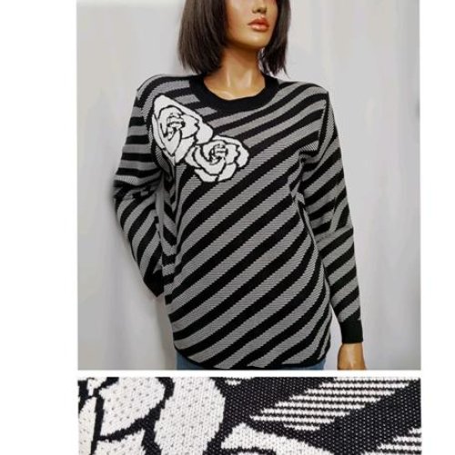 Свитер LIDA (54-60) 1026-1 grey-black (деми) LIDA 1026-1 grey-black