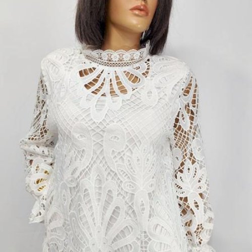 Блузка LIDA (50-60) 6555 white (деми) LIDA 6555 white