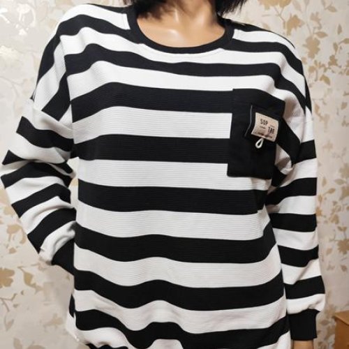 Свитер LIDA (52-62) 7433 white-black (деми) LIDA 7433 white-black